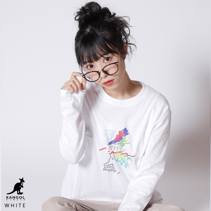 【完全受注生産】 小林愛香×KANGOL REWARD コラボ長袖Tシャツ