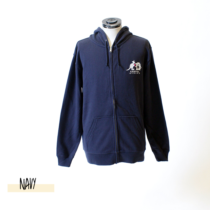 カンゴール　コラボ パーカー　ネイビー　紺色　Sサイズ 完全受注生産】 YASUGOYA×KANGOL REWARDコラボ ZIPパーカー