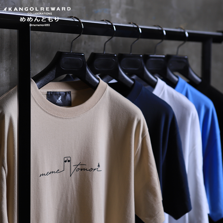 完全受注生産】 めめんともり×KANGOL REWARD コラボ企画第3弾!半袖Tシャツ 完全受注生産】 めめんともり×KANGOL REWARD コラボ企画第3弾!半袖Tシャツ