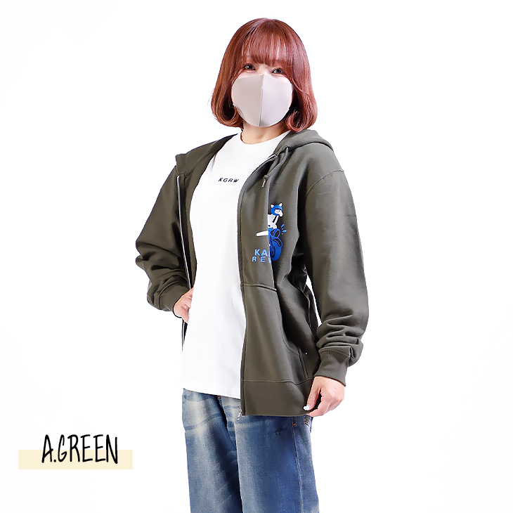 完全受注生産】めりのちゃん×KANGOL REWARD コラボZIPパーカー