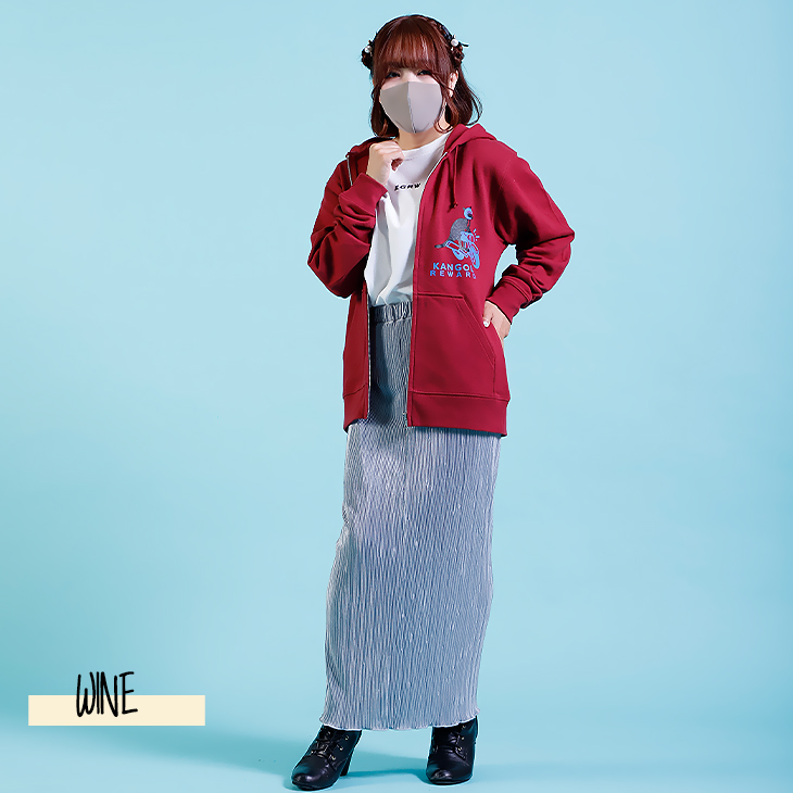 完全受注生産】めりのちゃん×KANGOL REWARD コラボZIPパーカー