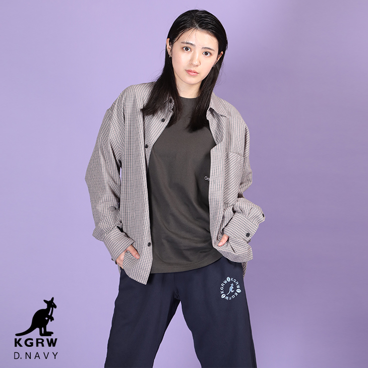 Made in world×平川結月　バスパン　緑 完全受注生産】平川結月×KANGOL REWARD コラボ企画第3弾！スウェットパンツ