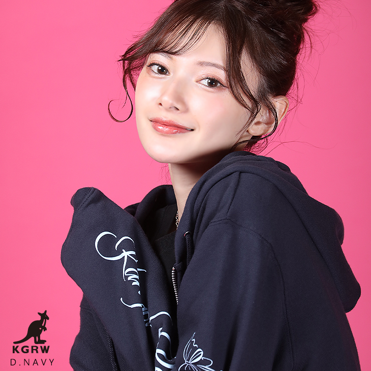 完全受注生産】青島心×KANGOL REWARD コラボ企画！ZIPパーカー