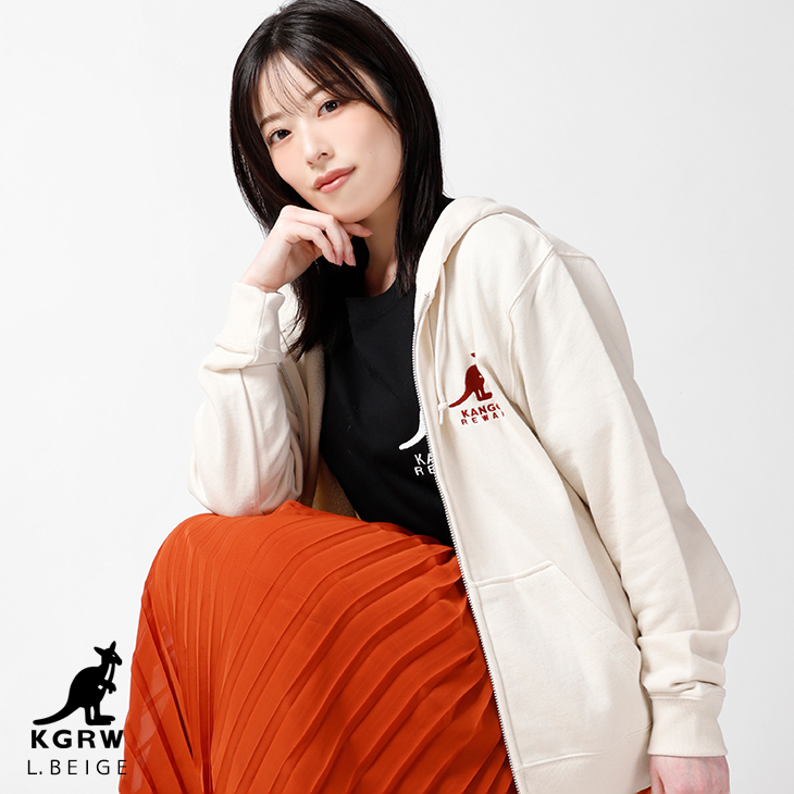 ＊新品未使用タグ付き＊　loin　カシミア混パーカー　アイボリー 完全受注生産】齋藤冬優花×KANGOL REWARD コラボ企画！ZIPパーカー