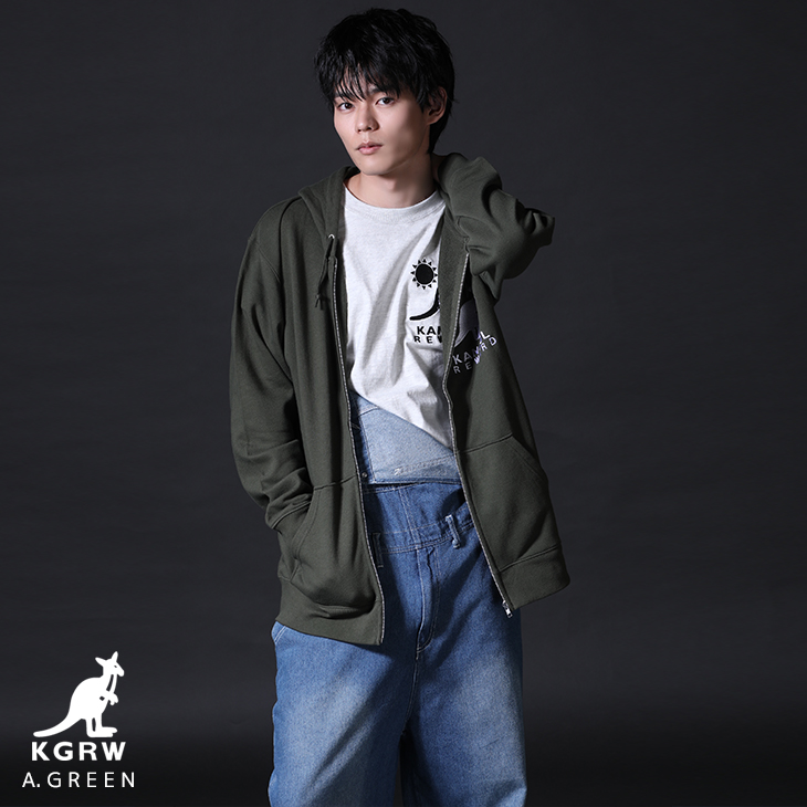 完全受注生産】日向亘×KANGOL REWARD コラボZIPパーカー