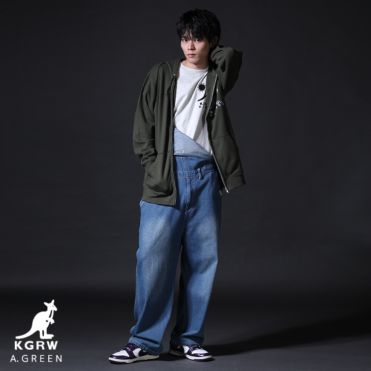 完全受注生産】日向亘×KANGOL REWARD コラボZIPパーカー