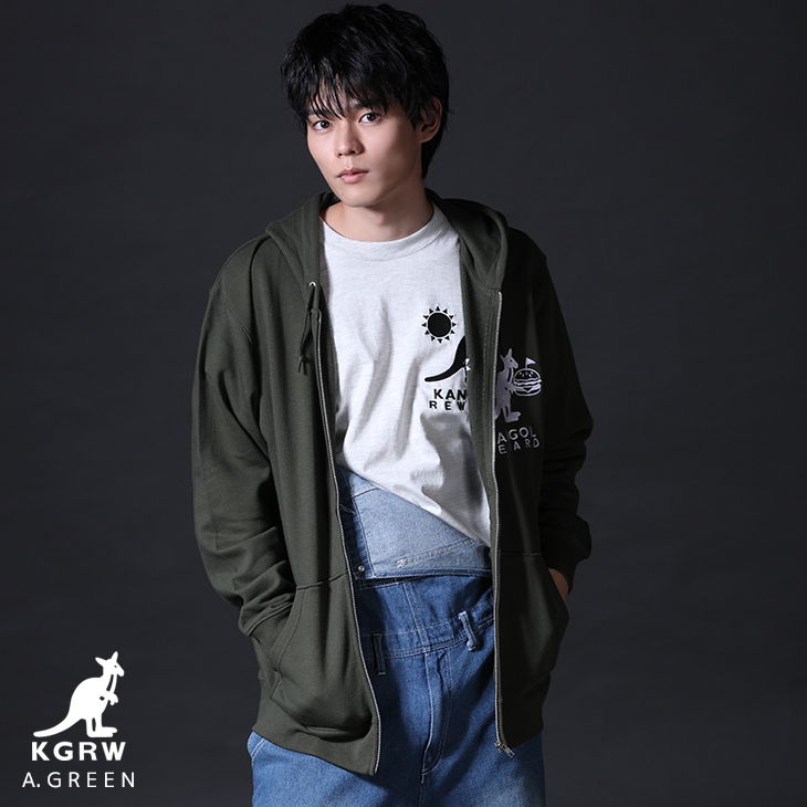 完全受注生産】日向亘×KANGOL REWARD コラボZIPパーカー