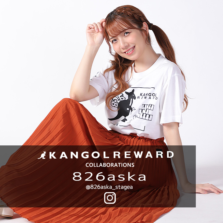 完全受注生産】826aska×KANGOL REWARD コラボ企画第7弾！半袖Tシャツ