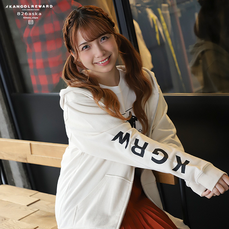 完全受注生産】826aska×KANGOL REWARDコラボ企画第7弾!ZIPパーカー 完全受注生産】826aska×KANGOL REWARDコラボ企画第7弾!ZIPパーカー