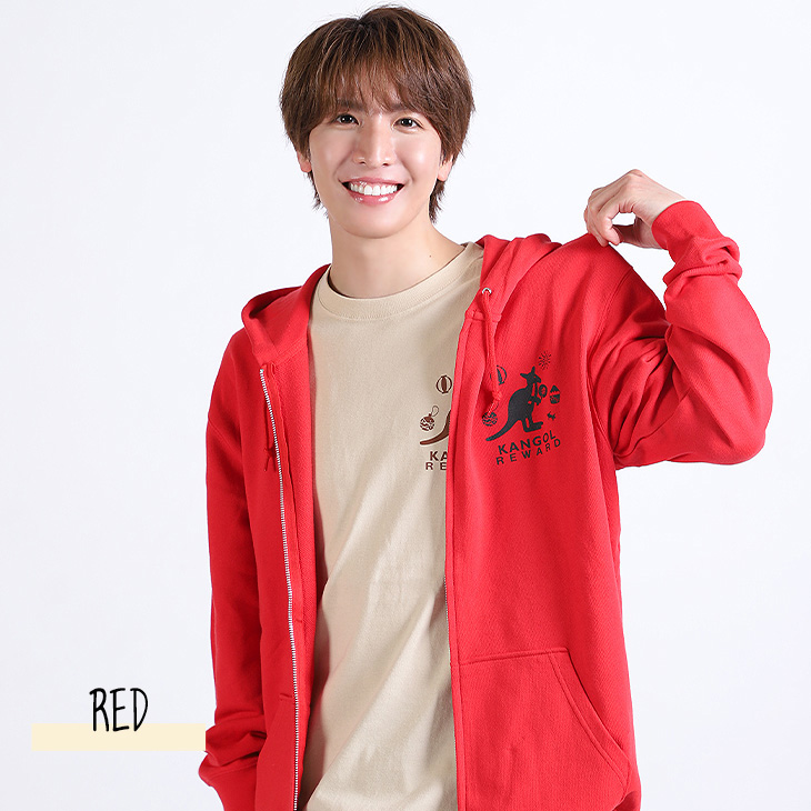 完全受注生産】松岡卓弥×KANGOL REWARDコラボ企画!ZIPパーカー 完全受注生産】松岡卓弥×KANGOL REWARDコラボ企画!ZIPパーカー