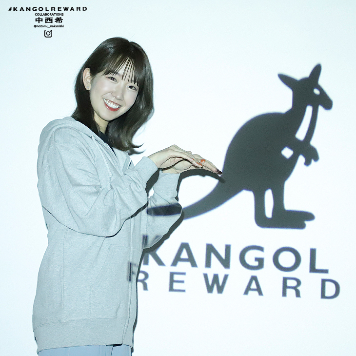 完全受注生産】中西希×KANGOL REWARDコラボ企画！ZIPパーカー