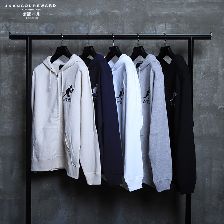 完全受注生産】紫闇ヘル×KANGOL REWARDコラボ企画第2弾！ZIPパーカー