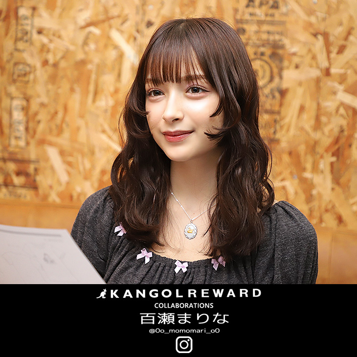 完全受注生産】百瀬まりな × KANGOL REWARD コラボZIPパーカー