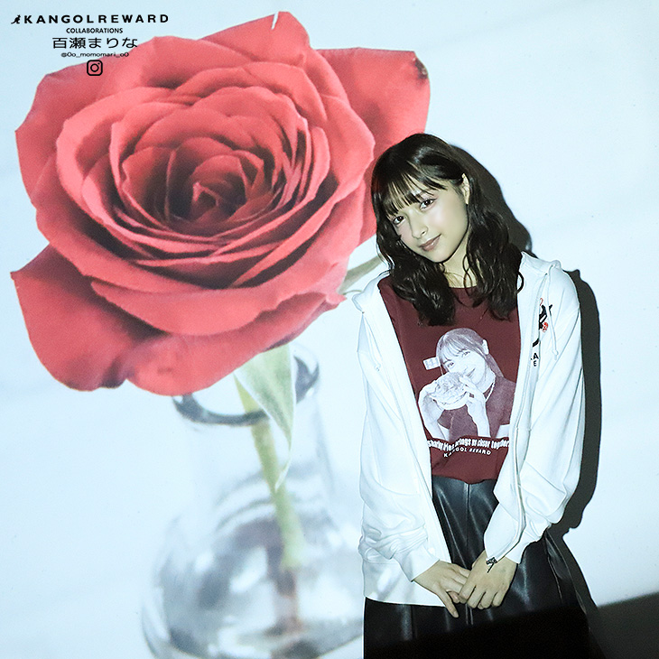 完全受注生産】百瀬まりな × KANGOL REWARD コラボZIPパーカー