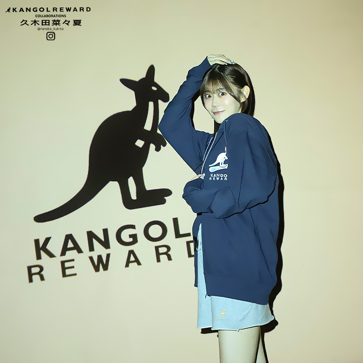 完全受注生産】久木田菜々夏 × KANGOL REWARD コラボ半袖Tシャツ