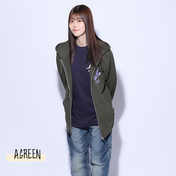 完全受注生産】久木田菜々夏 × KANGOL REWARD コラボZIPパーカー