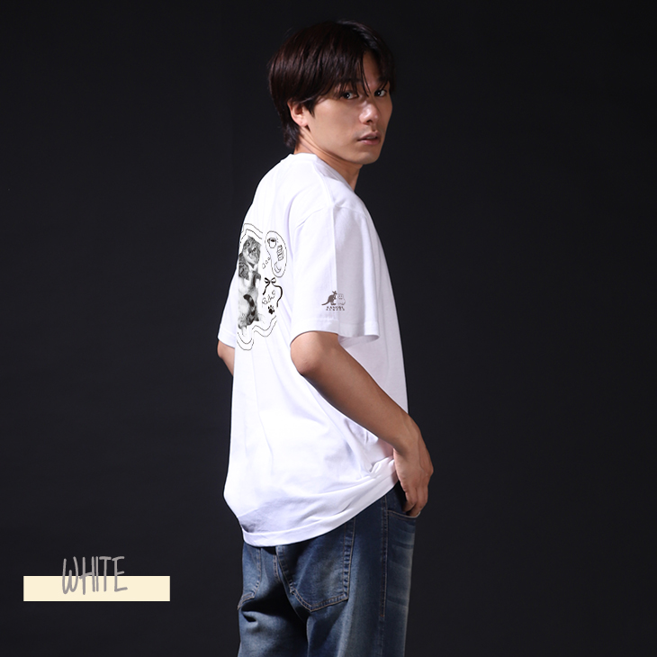 完全受注生産】ねこぞー×KANGOL REWARD コラボ半袖Tシャツ