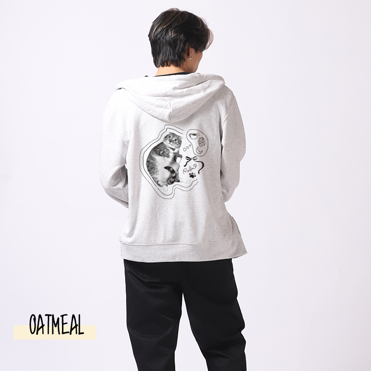 完全受注生産】ねこぞー×KANGOL REWARDコラボ企画！ZIPパーカー