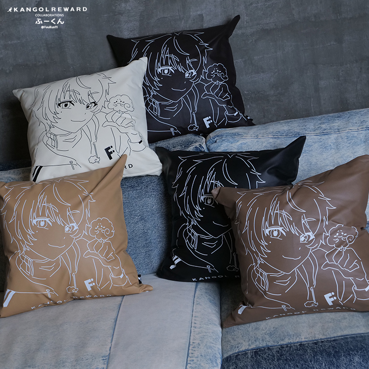 完全受注生産】ふーくん × KANGOL REWARD コラボクッション