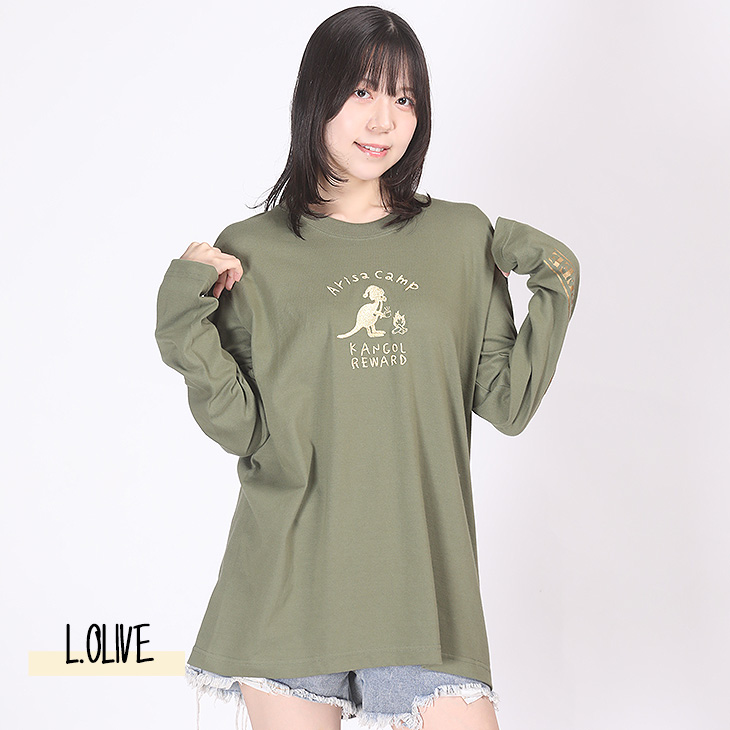 完全受注生産】加藤ありさ×KANGOL REWARD コラボ企画！長袖Tシャツ