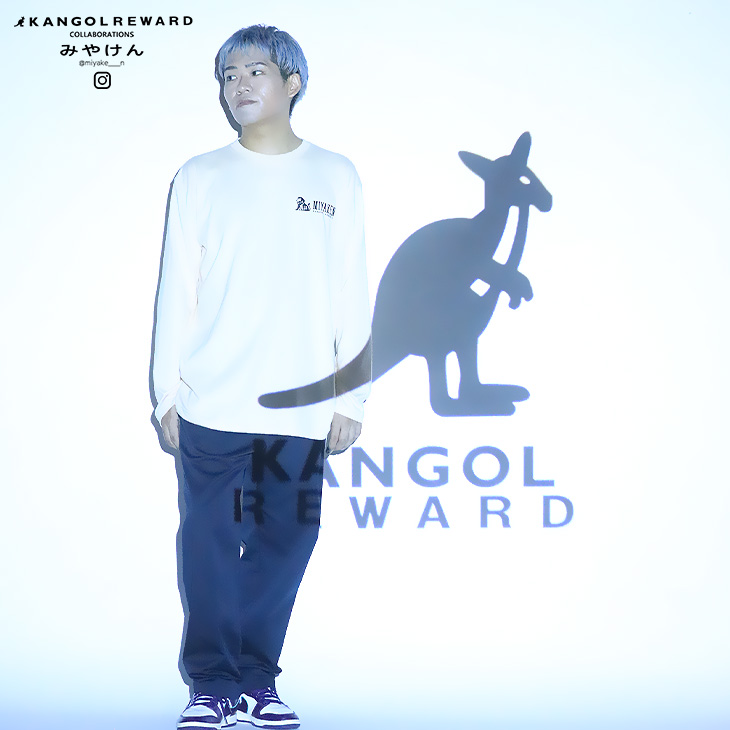 完全受注生産】みやけん ×KANGOL REWARD コラボ企画！長袖Tシャツ