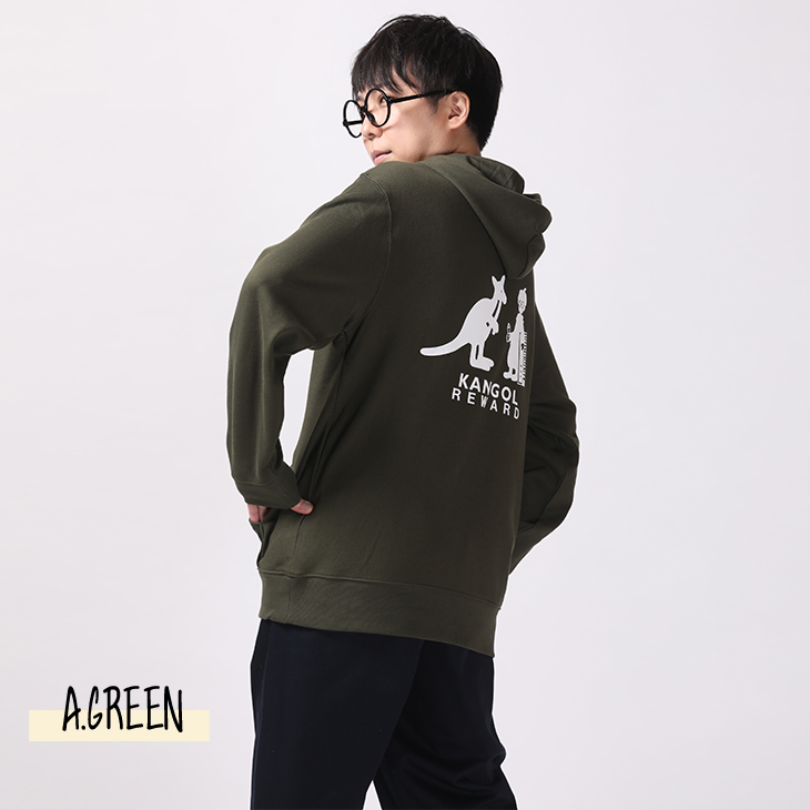 ☆新品未使用☆MAZZEL RAN×KANGOL REWARD コラボパーカー 完全受注生産】鹿乃×KANGOL REWARDコラボ ZIPパーカー