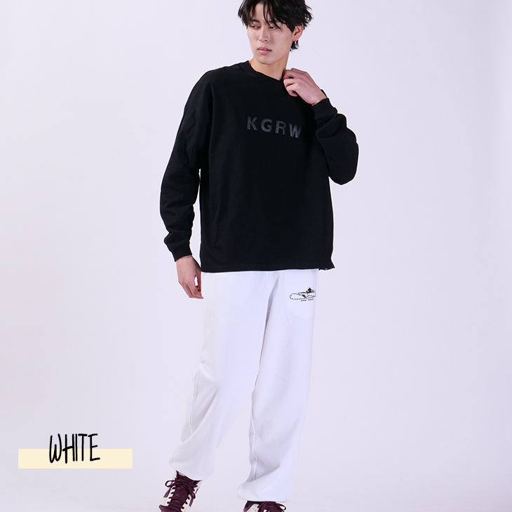 hangovers コラボトレーナー 完全受注生産】 饅頭忍者×KANGOL REWARDコラボ企画スウェットパンツ