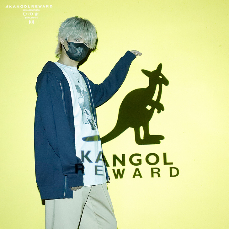 完全受注生産】ひのま×KANGOL REWARDコラボ企画！ZIPパーカー