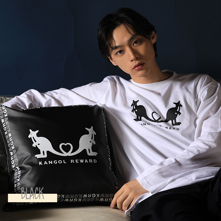 美品　COELの限定コラボフーディー 完全受注生産】平井亜門×KANGOL REWARD コラボクッション