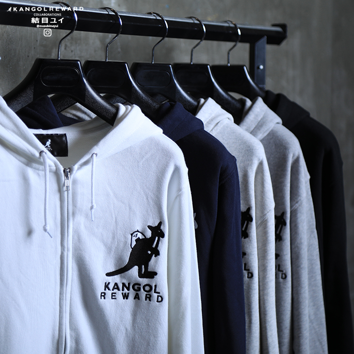 完全受注生産】結目ユイ×KANGOL REWARDコラボ企画！ZIPパーカー