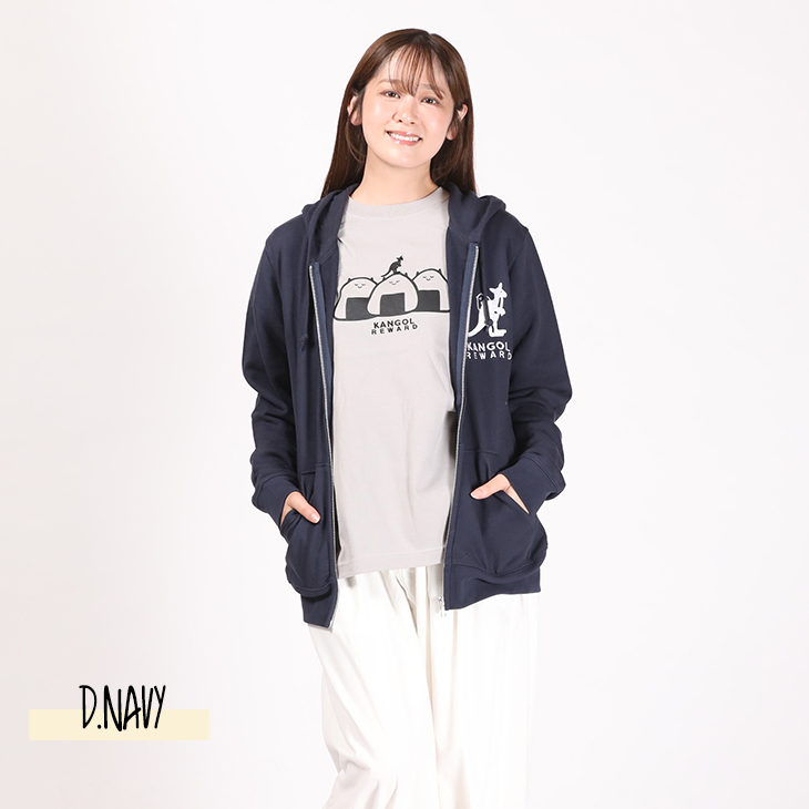 完全受注生産】結目ユイ×KANGOL REWARDコラボ企画！ZIPパーカー