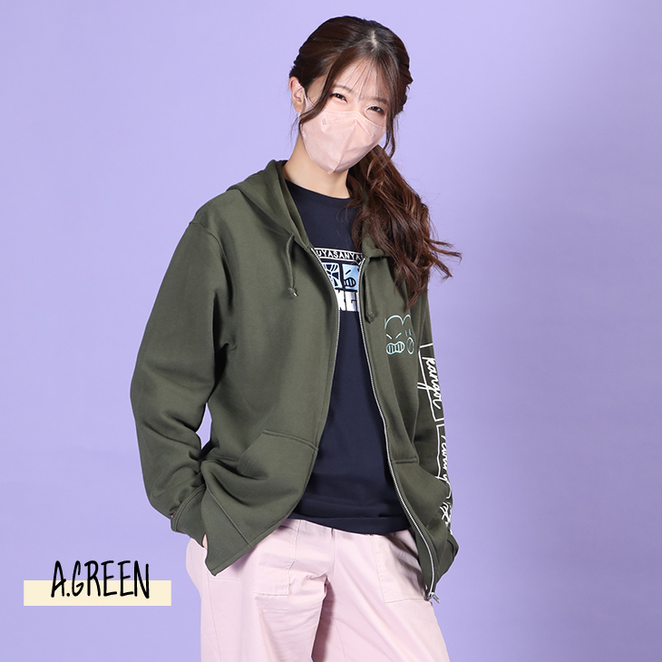 パレ子 トリプルコラボver. 完全受注生産】にごんご×KANGOL REWARD コラボ企画第2弾！ZIP