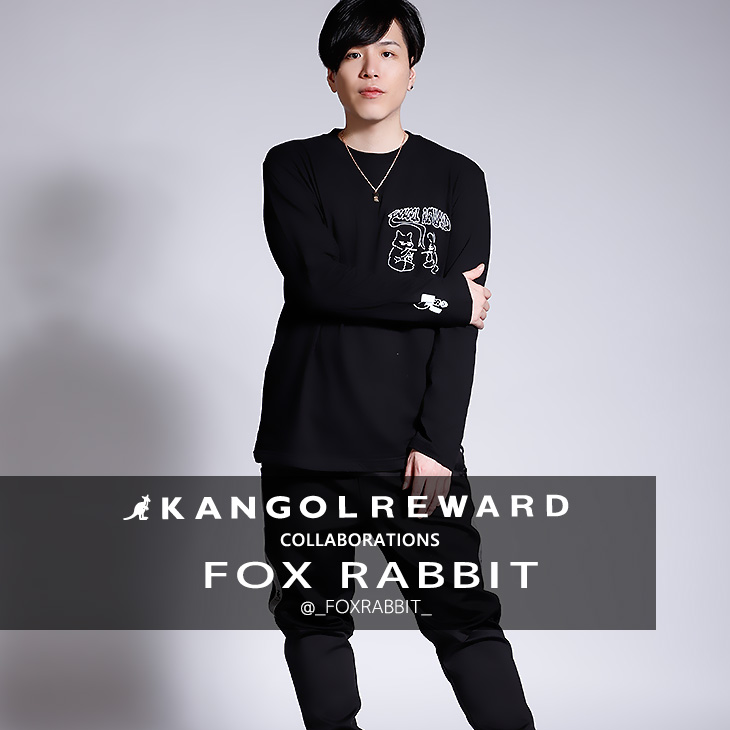 完全受注生産】FOX RABBIT×KANGOL REWARD コラボ企画第2弾！長袖Tシャツ