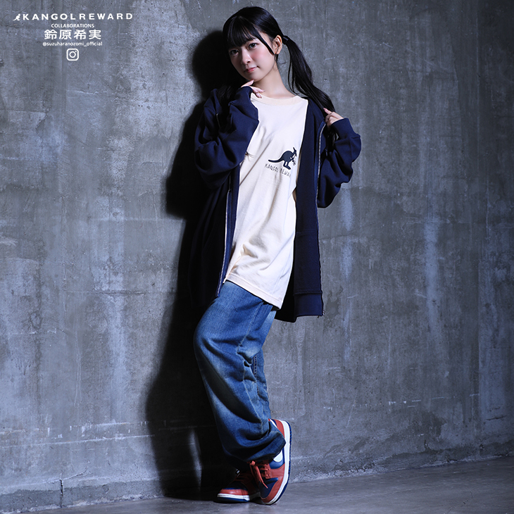 完全受注生産】鈴原希実×KANGOL REWARD コラボ企画！長袖Tシャツ