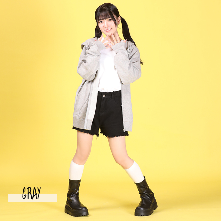 完全受注生産】鈴原希実×KANGOL REWARD コラボ企画！ZIPパーカー