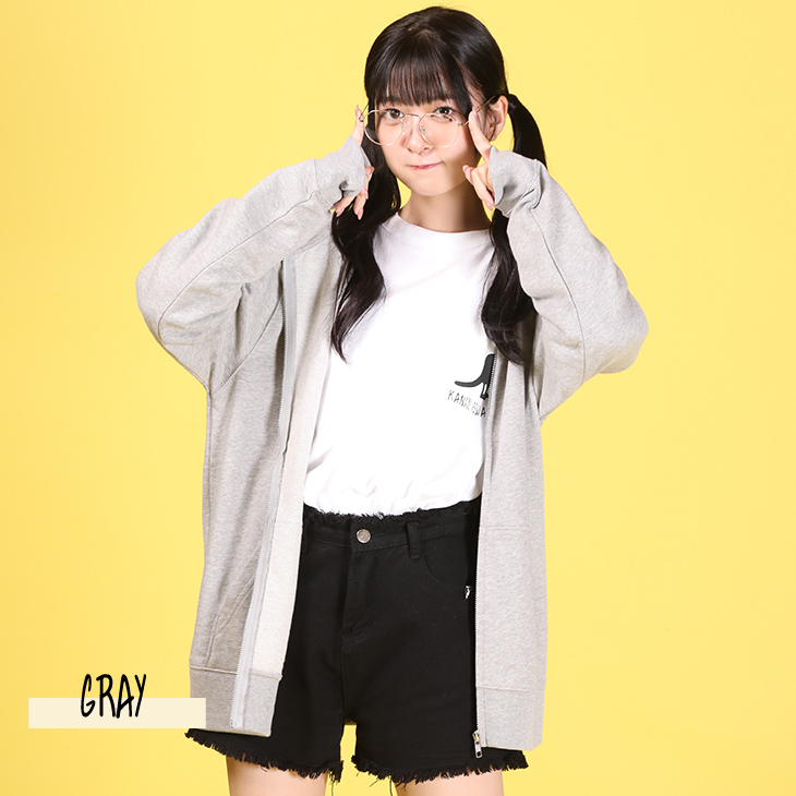 完全受注生産】鈴原希実×KANGOL REWARD コラボ企画！ZIPパーカー