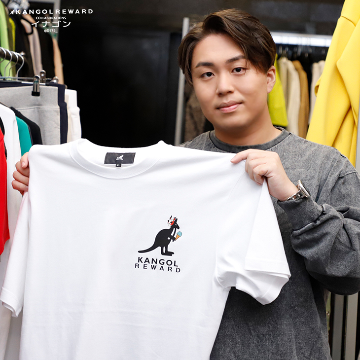 完全受注生産】イナゴン × KANGOL REWARD コラボ企画！半袖Tシャツ
