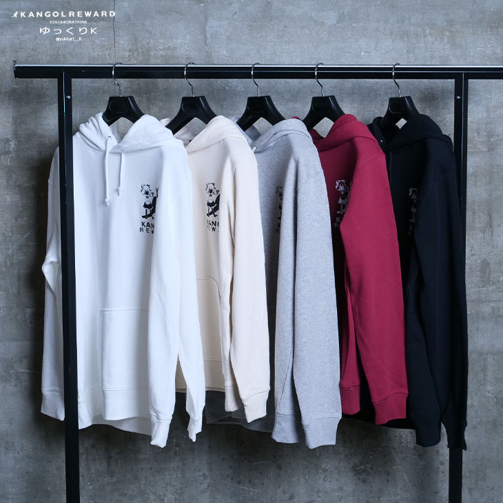 完全受注生産】ゆっくりK×KANGOL REWARD コラボ企画！プルオーバーパーカー