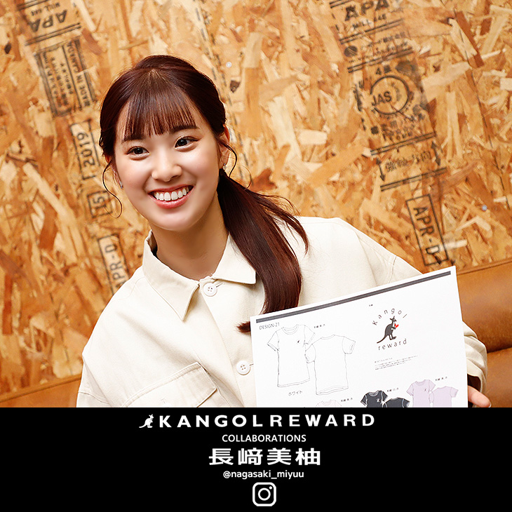 完全受注生産】長崎美柚×KANGOL REWARD コラボ企画第3弾！半袖Tシャツ