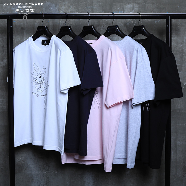 完全受注生産】黒うさぎ × KANGOL REWARD コラボ企画！半袖Tシャツ