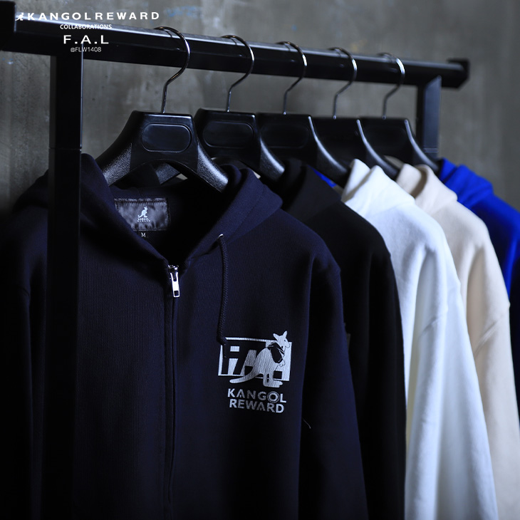 完全受注生産】F.A.L×KANGOL REWARD コラボ企画！ZIPパーカー
