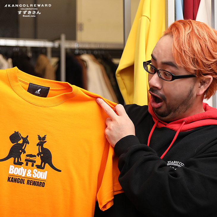 完全受注生産】すずきさん×KANGOL REWARD コラボ企画！半袖Tシャツ