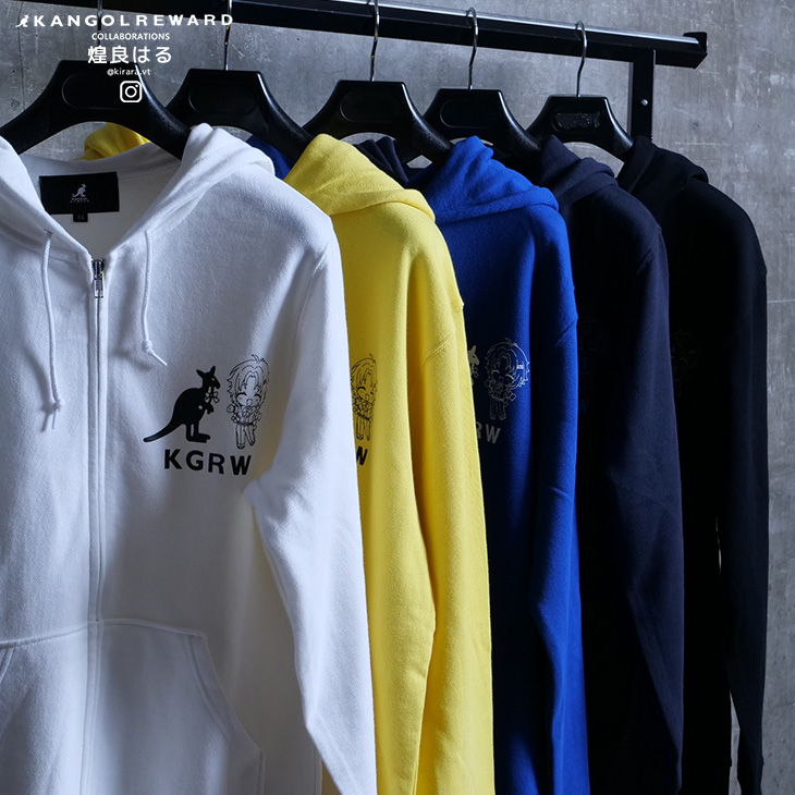 完全受注生産】煌良はる×KANGOL REWARD コラボ企画！ZIPパーカー