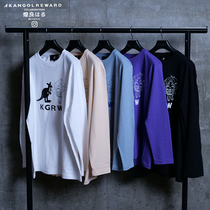 完全受注生産】煌良はる×KANGOL REWARD コラボ企画！長袖Tシャツ