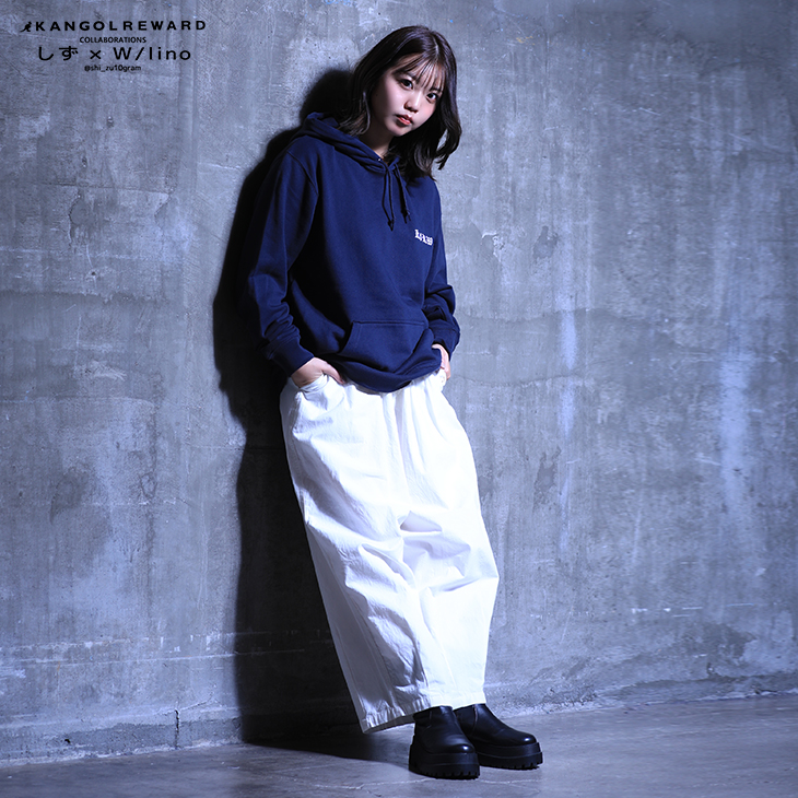林祐衣×KANGOL REWARD コラボ プルオーバーパーカー XXLサイズ 完全受注生産】 林祐衣×KANGOL REWARD コラボ企画！プルオーバーパーカー