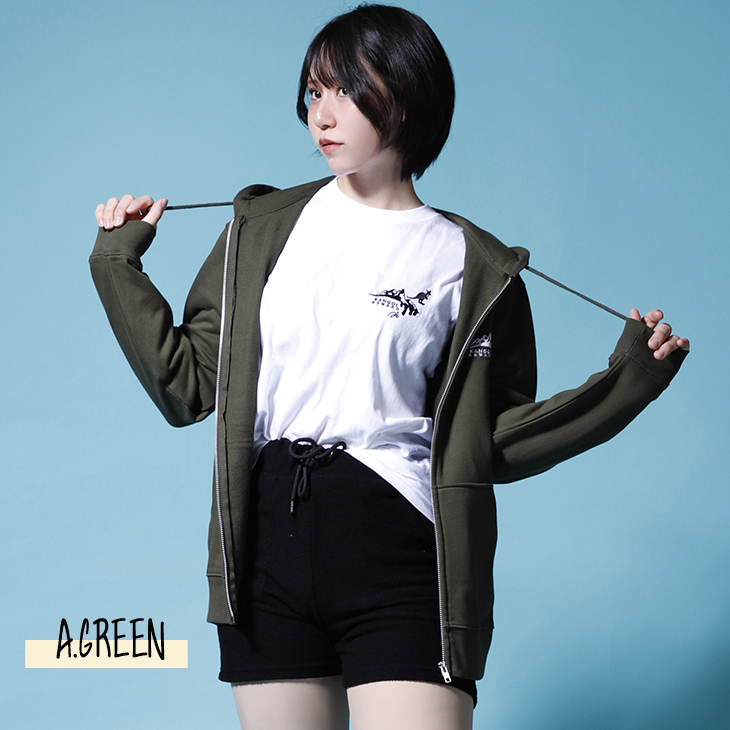 完全受注生産】青×KANGOL REWARD コラボ企画！ZIPパーカー