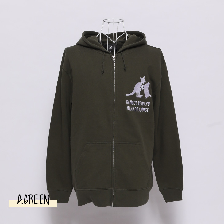 完全受注生産】マーモット中毒×KANGOL REWARD コラボ企画！ZIPパーカー