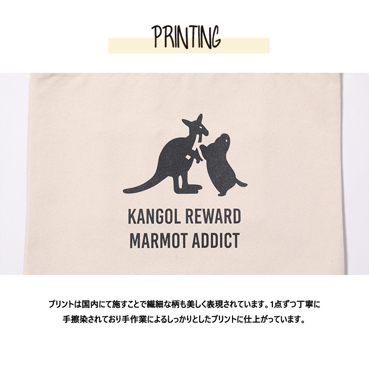 完全受注生産】マーモット中毒×KANGOL REWARD コラボ企画！トートバッグ