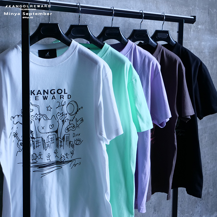 完全受注生産】Minya September×KANGOL REWARD コラボ企画！半袖Tシャツ