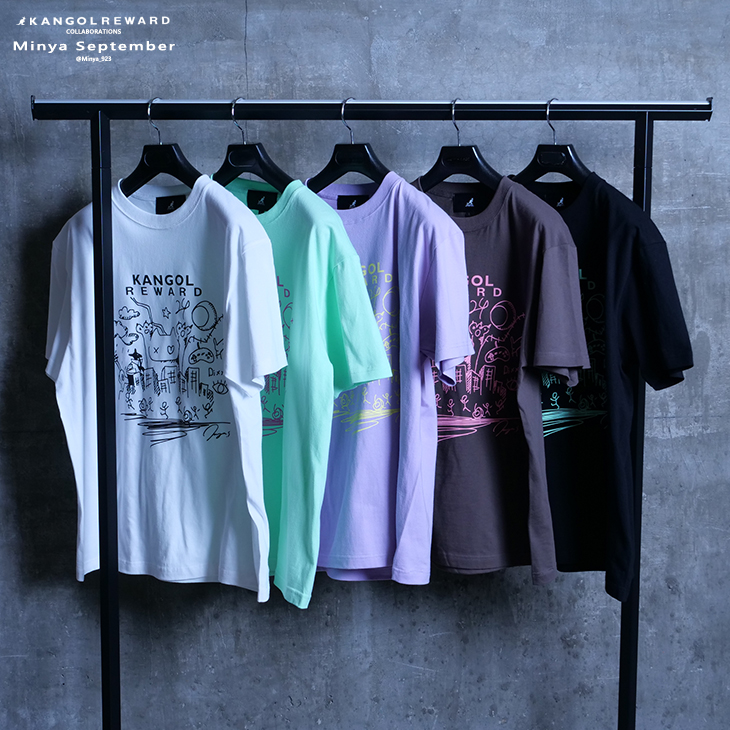 完全受注生産】Minya September×KANGOL REWARD コラボ企画！半袖Tシャツ